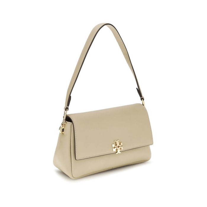 Tory Burch 100% Calf Leather Bos Taurus shoulder bag in beige — view 2