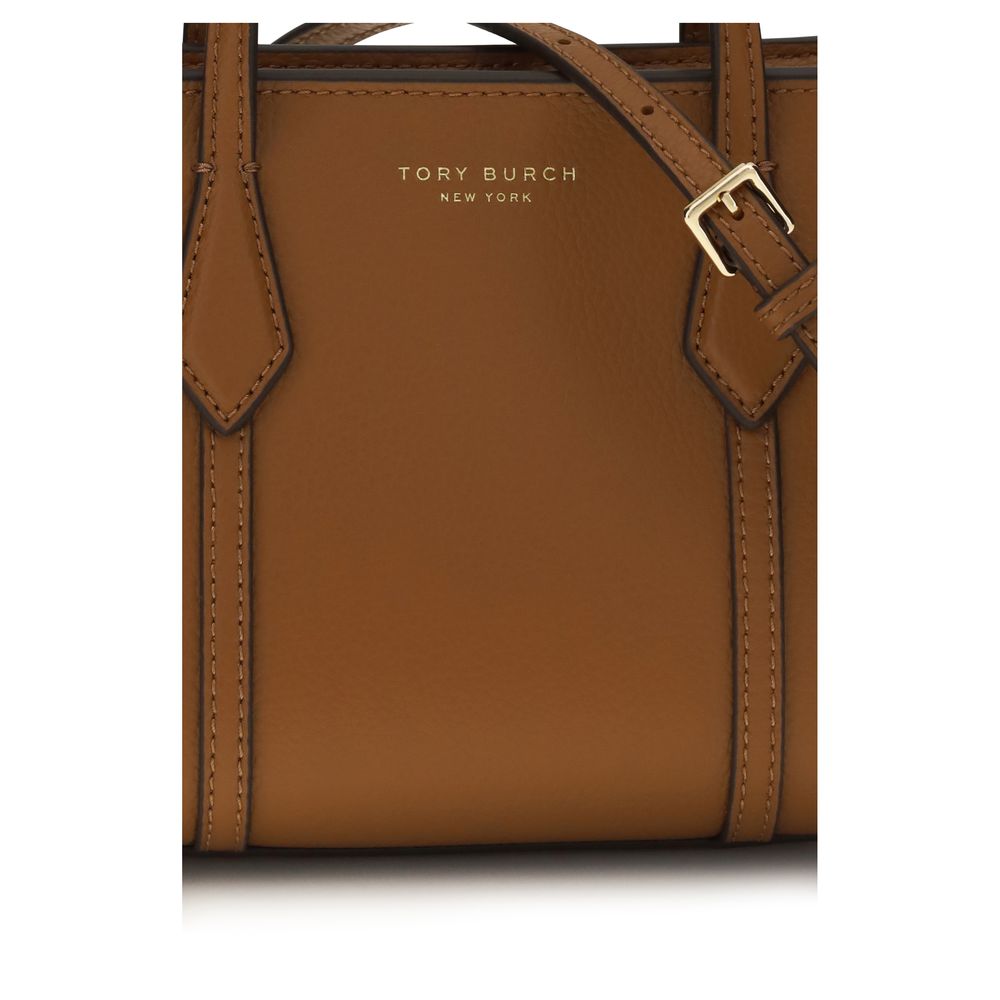 Tory Burch 100% Calf Leather Bos Taurus shoulder bag in brown — view 4