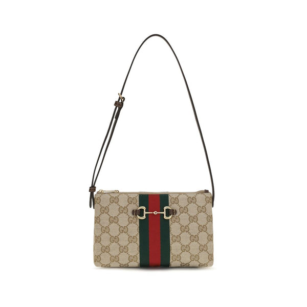 Gucci 52% Polyester shoulder bag in beige