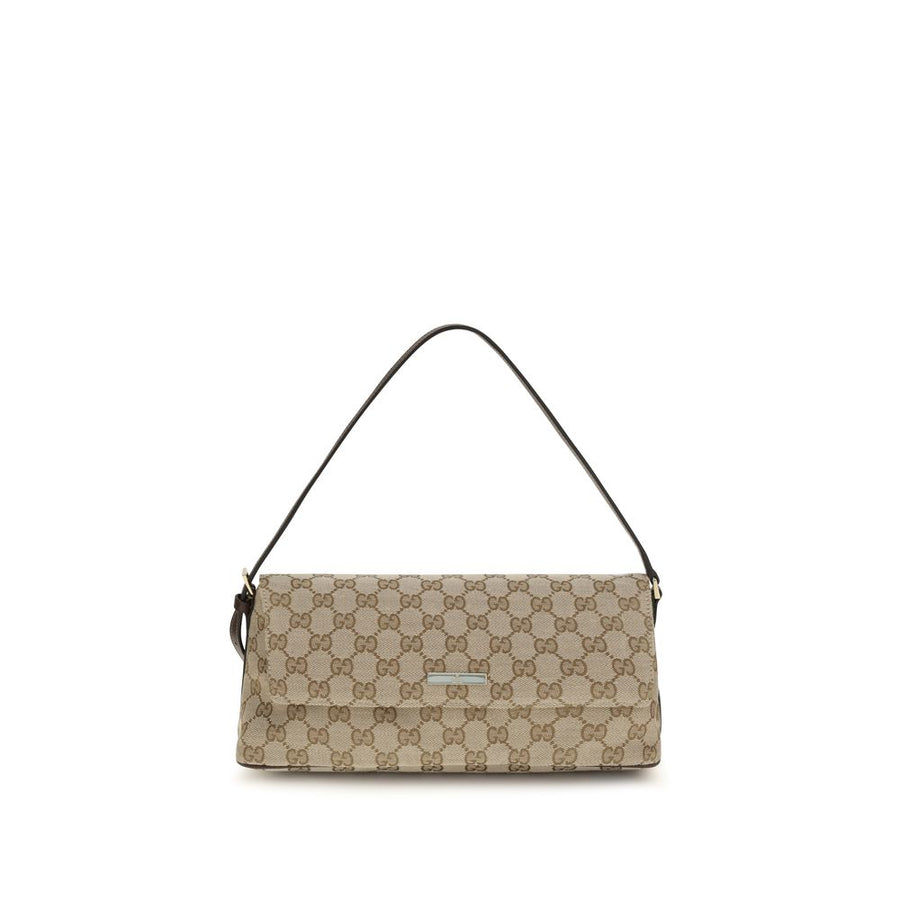 Gucci 52% Polyester shoulder bag in brown