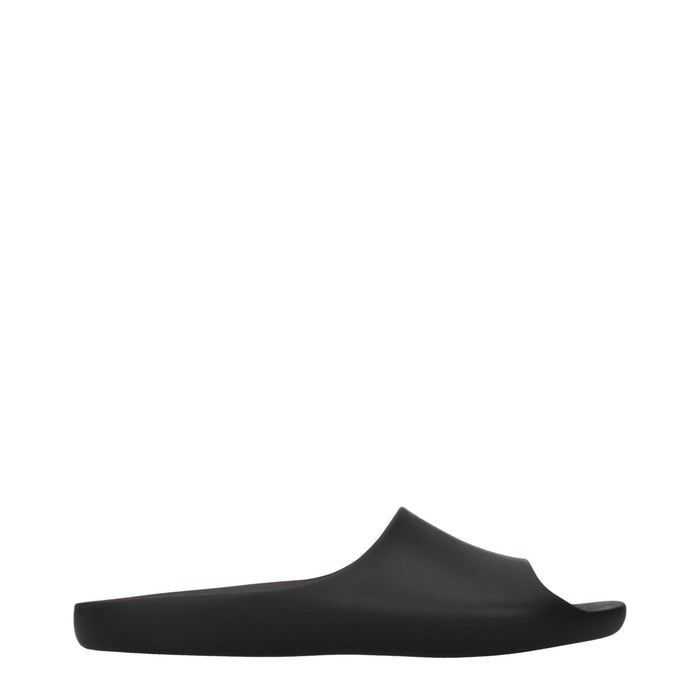 The Row slippers in black
