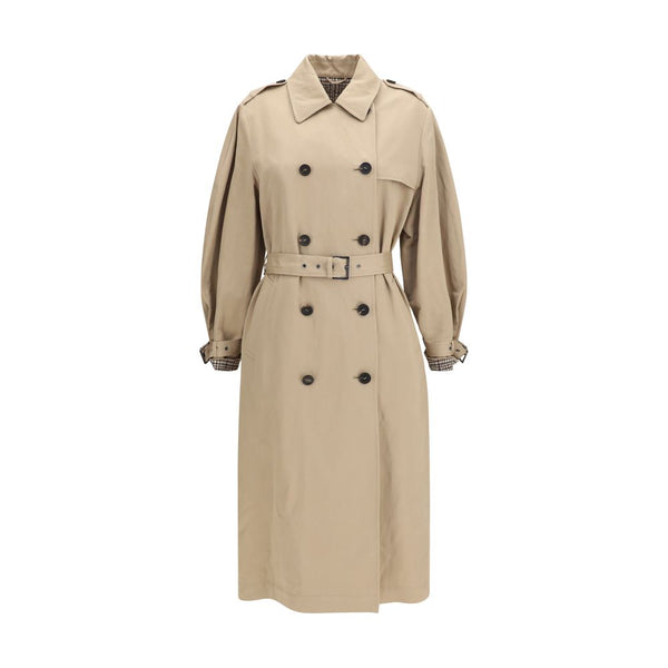 Beige Cotton Coat Clothing
