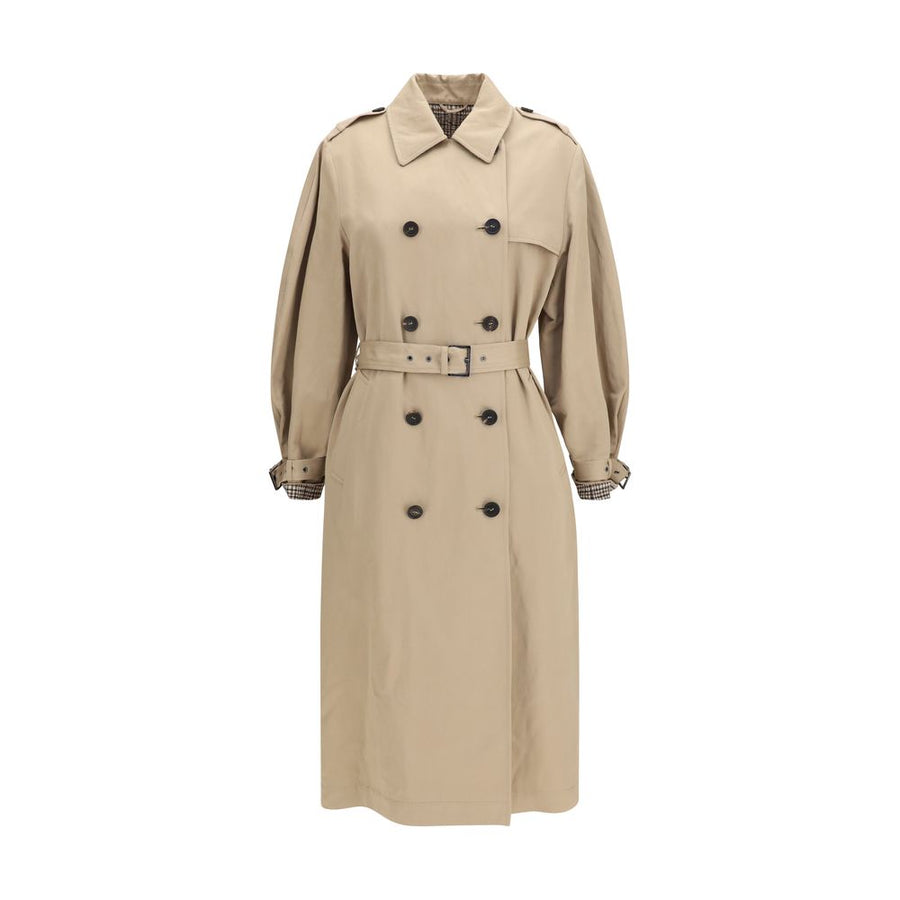 Beige Cotton Coat Clothing