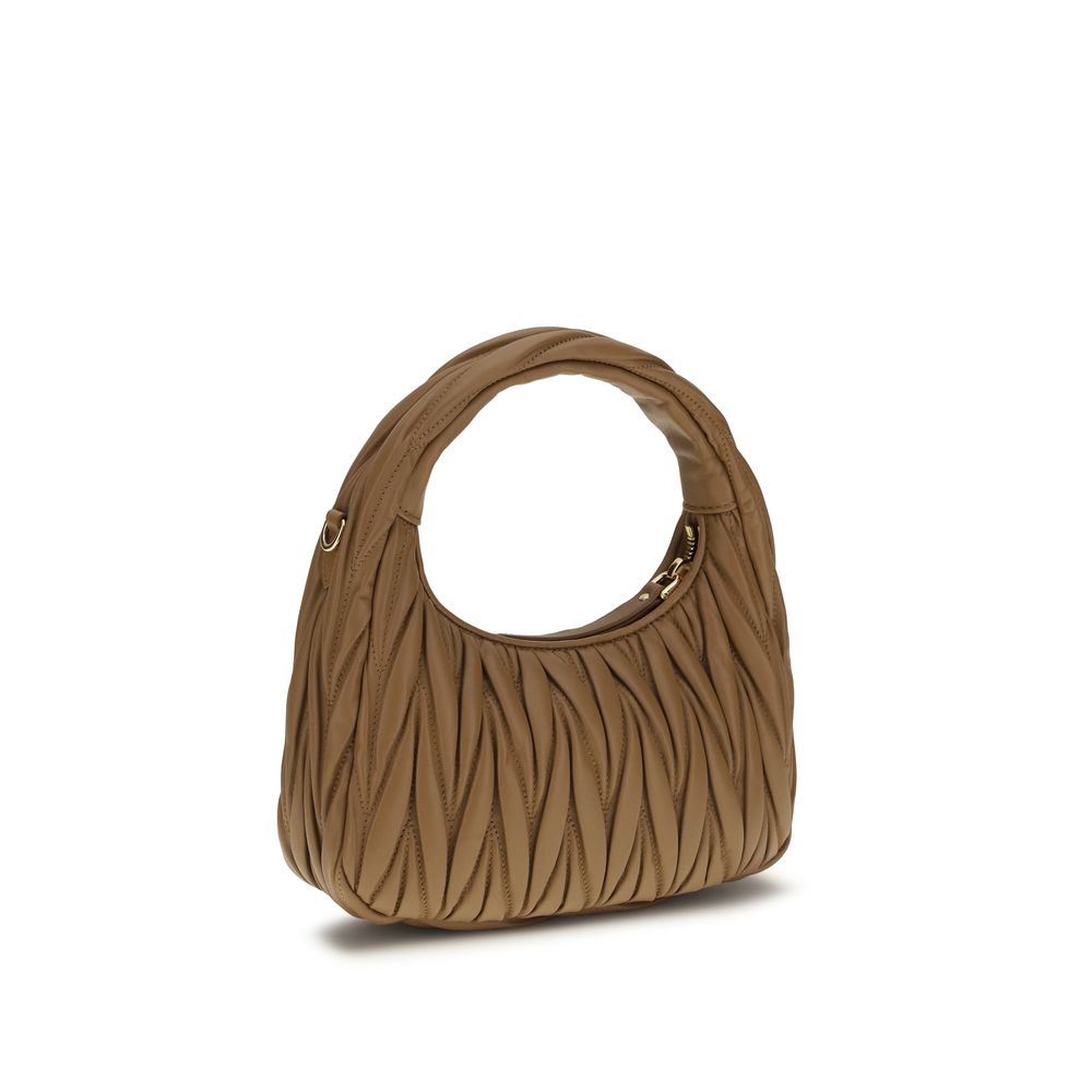 Beige Calf Leather Bos Taurus Handbag Bag