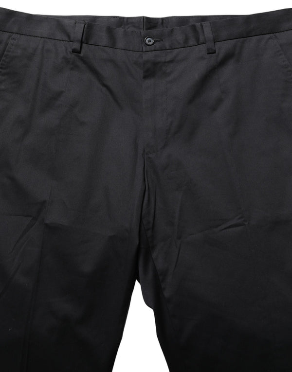 Dolce & Gabbana 97% Cotton 3% Elastane trousers in black