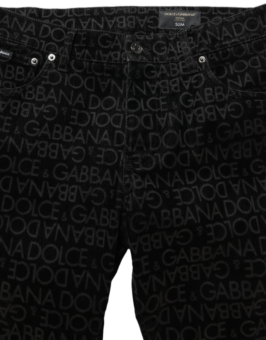 Dolce & Gabbana 97% Cotton 3% Elastane jeans in black