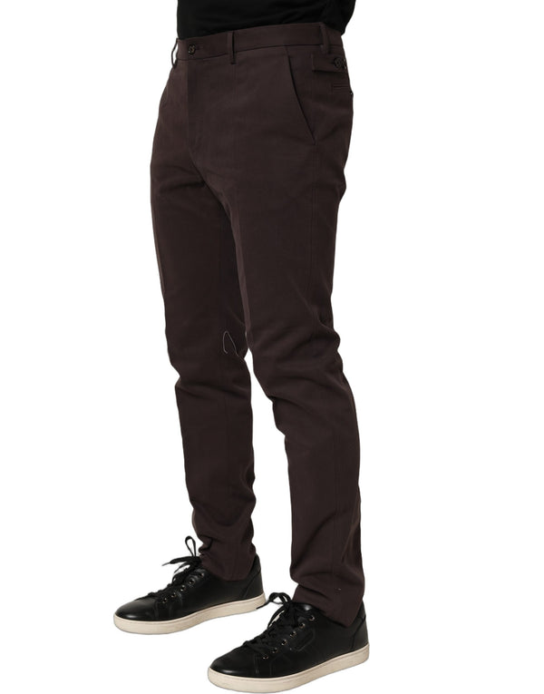 Dolce & Gabbana 100% Cotton trousers in brown