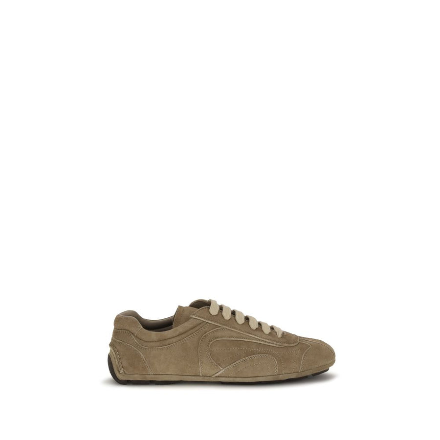 Prada Upper 100% Calf Leather Bos Taurus flat in brown
