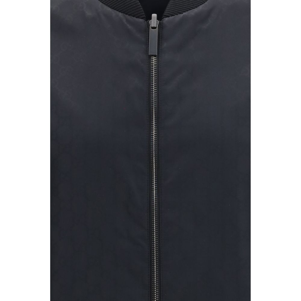 Gucci 61% Polyamide jacket in black — view 3