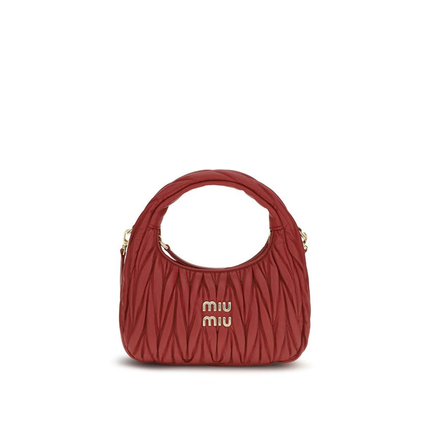 Miu Miu 100% Calf Leather Bos Taurus shoulder bag in red