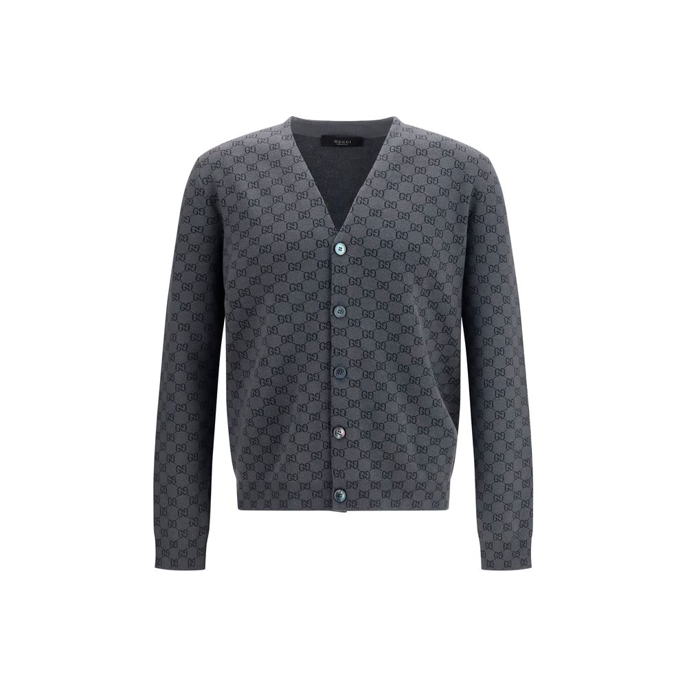 Gucci 51% Wool Ovis Aries cardigan in gray