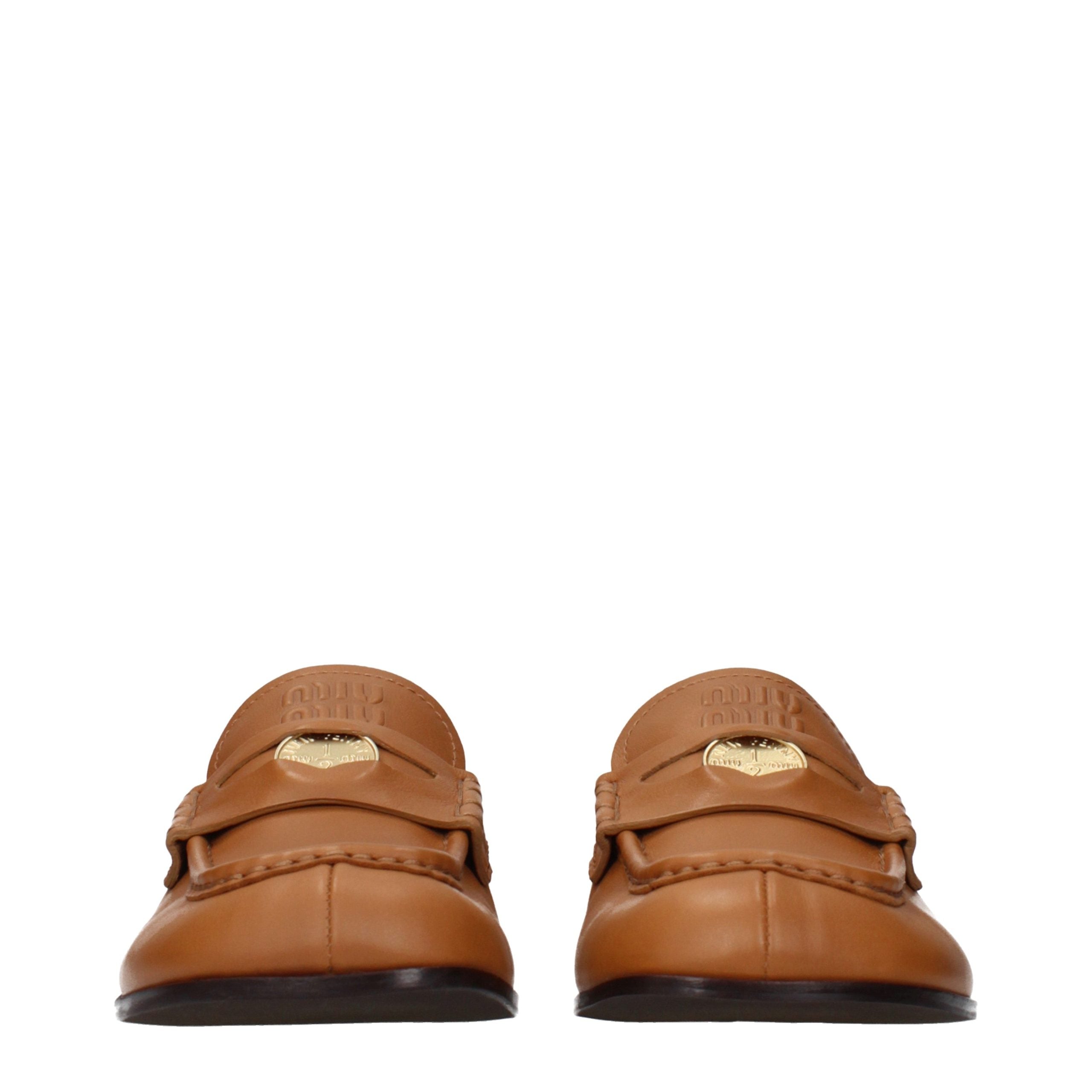 Miu Miu loafer in brown — view 3