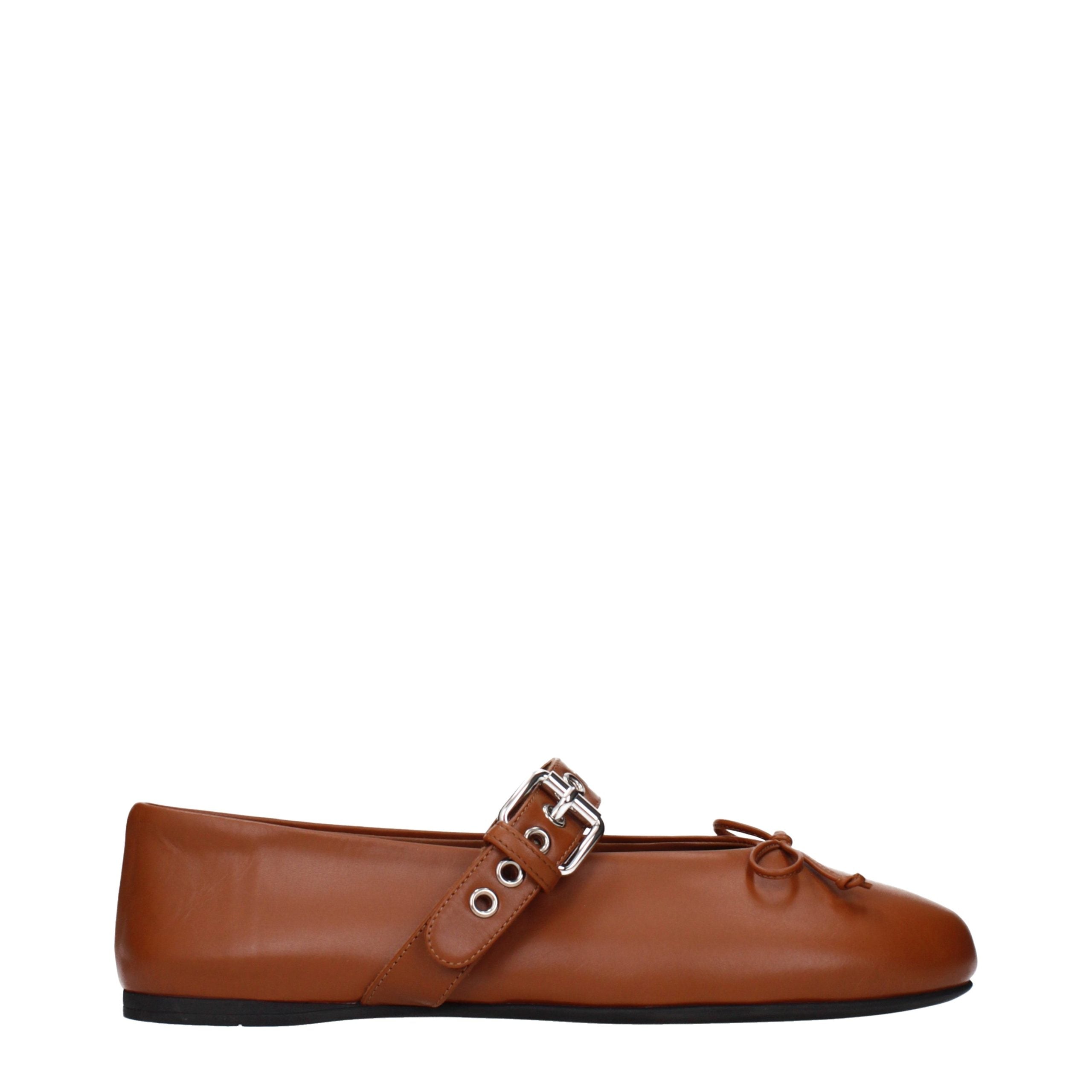 Miu Miu flat in brown