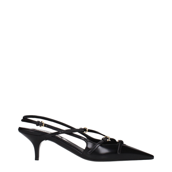 Miu Miu slingback heel in black