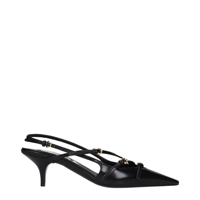 Miu Miu slingback heel in black