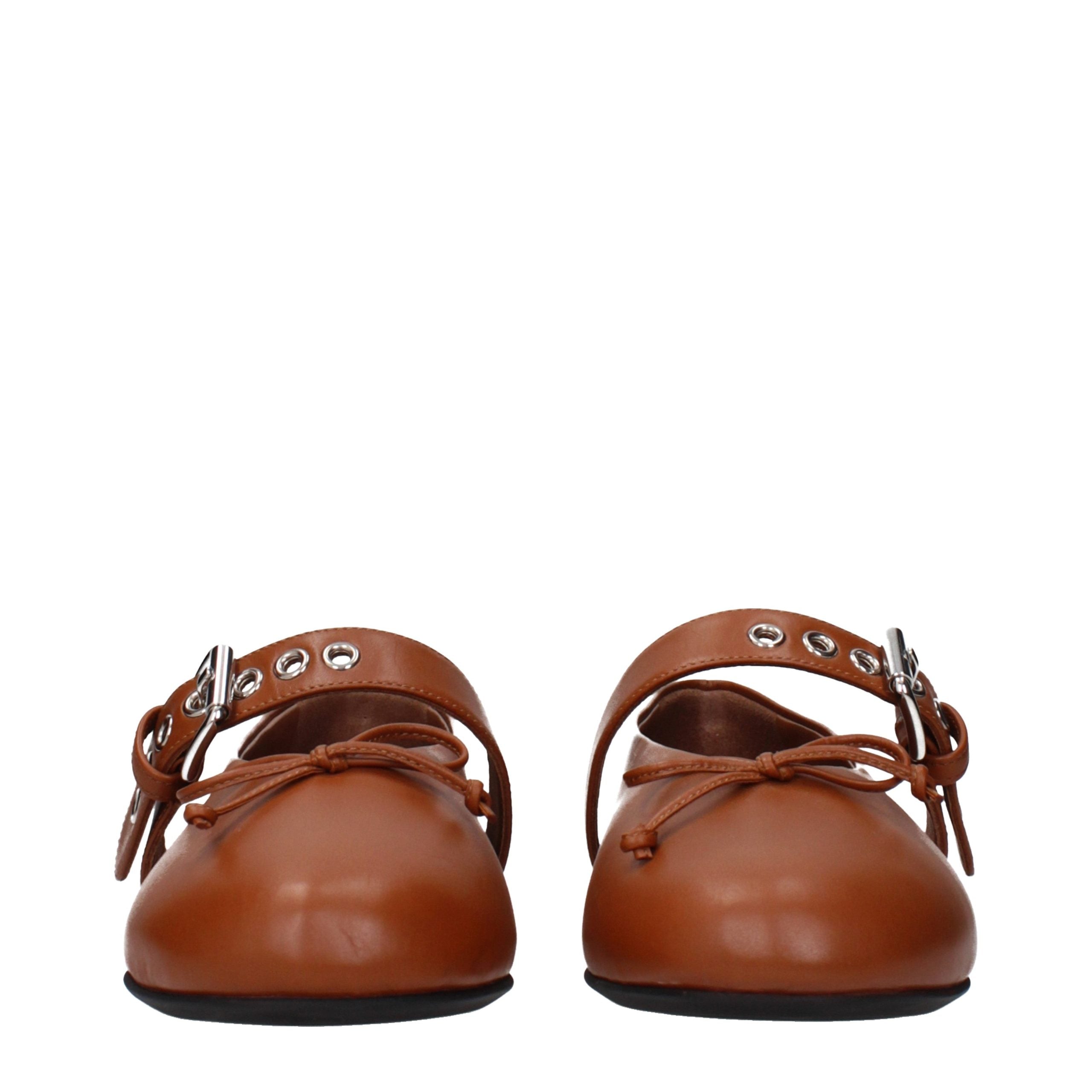 Miu Miu flat in brown — view 3