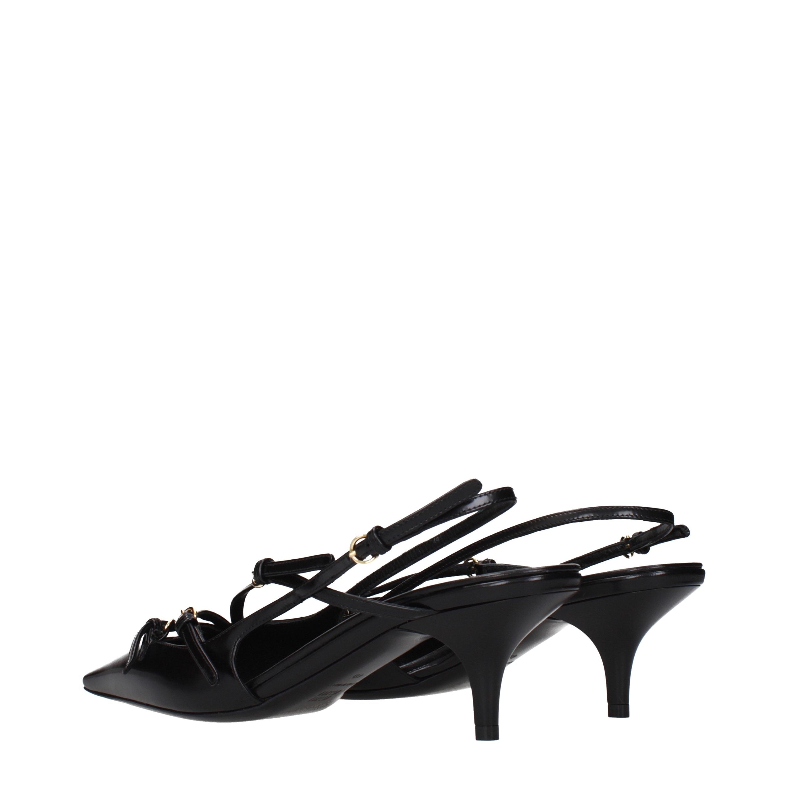 Miu Miu slingback heel in black — view 4