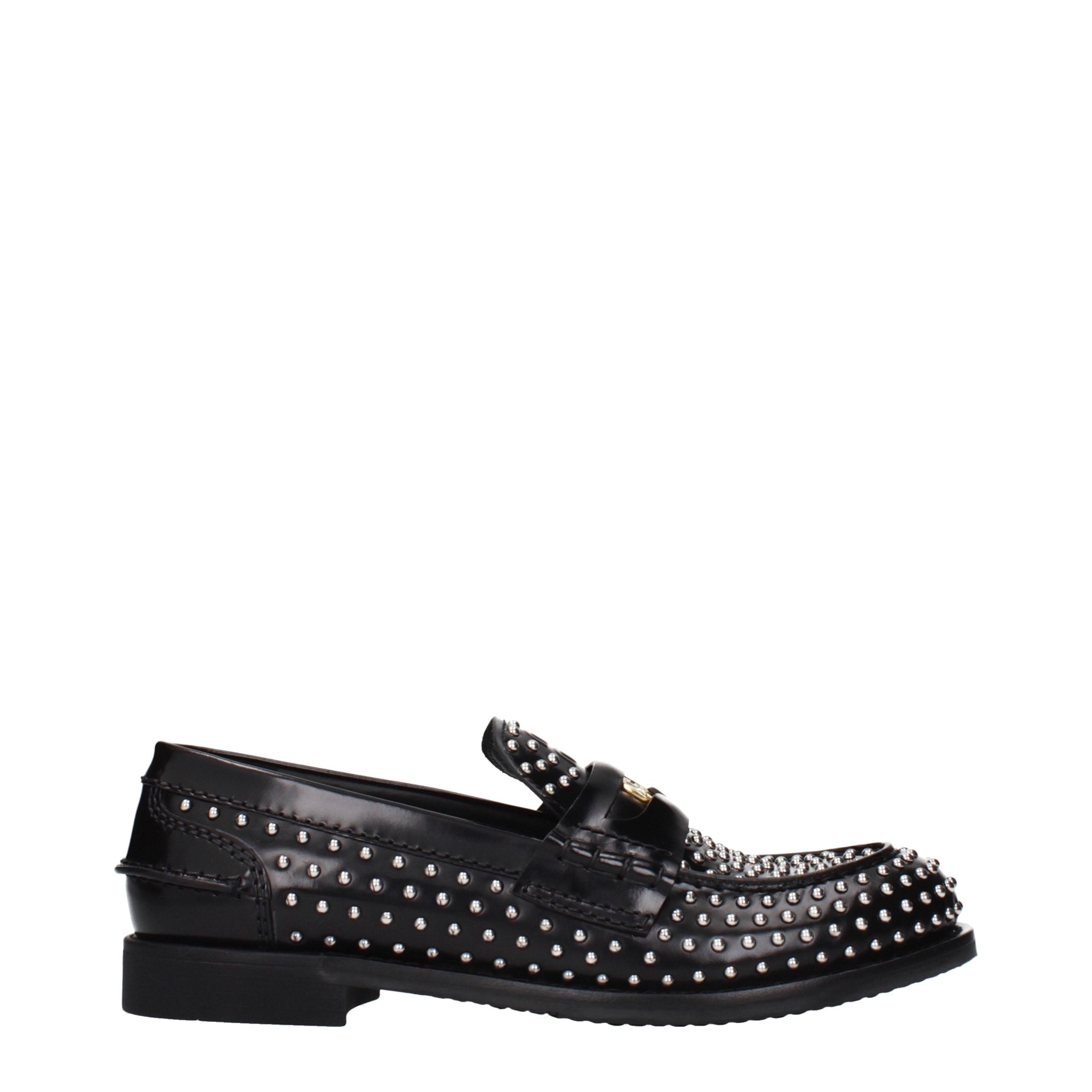 Miu Miu Leather loafer in black