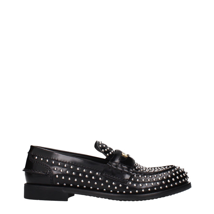 Miu Miu Leather loafer in black