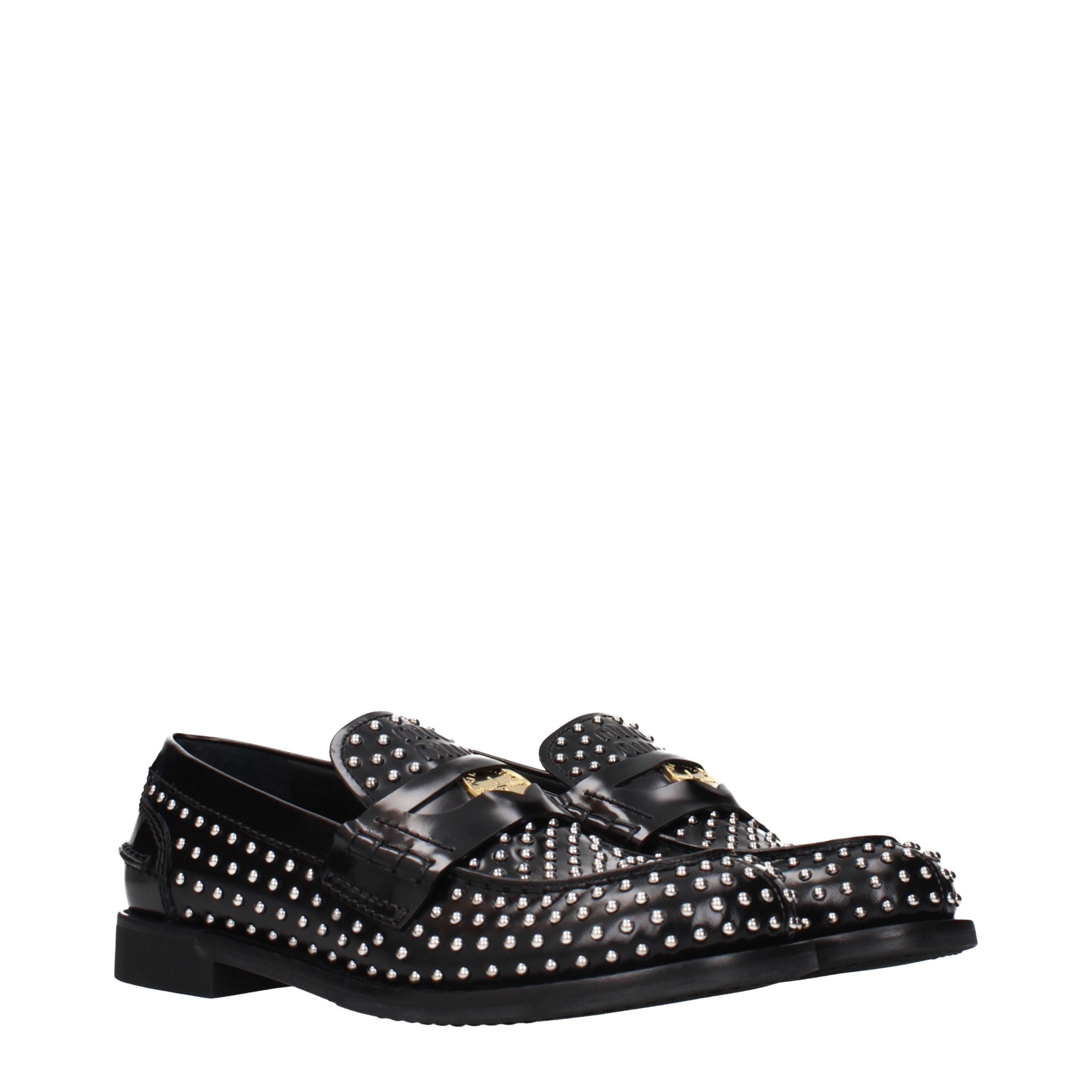 Miu Miu Leather loafer in black — view 2