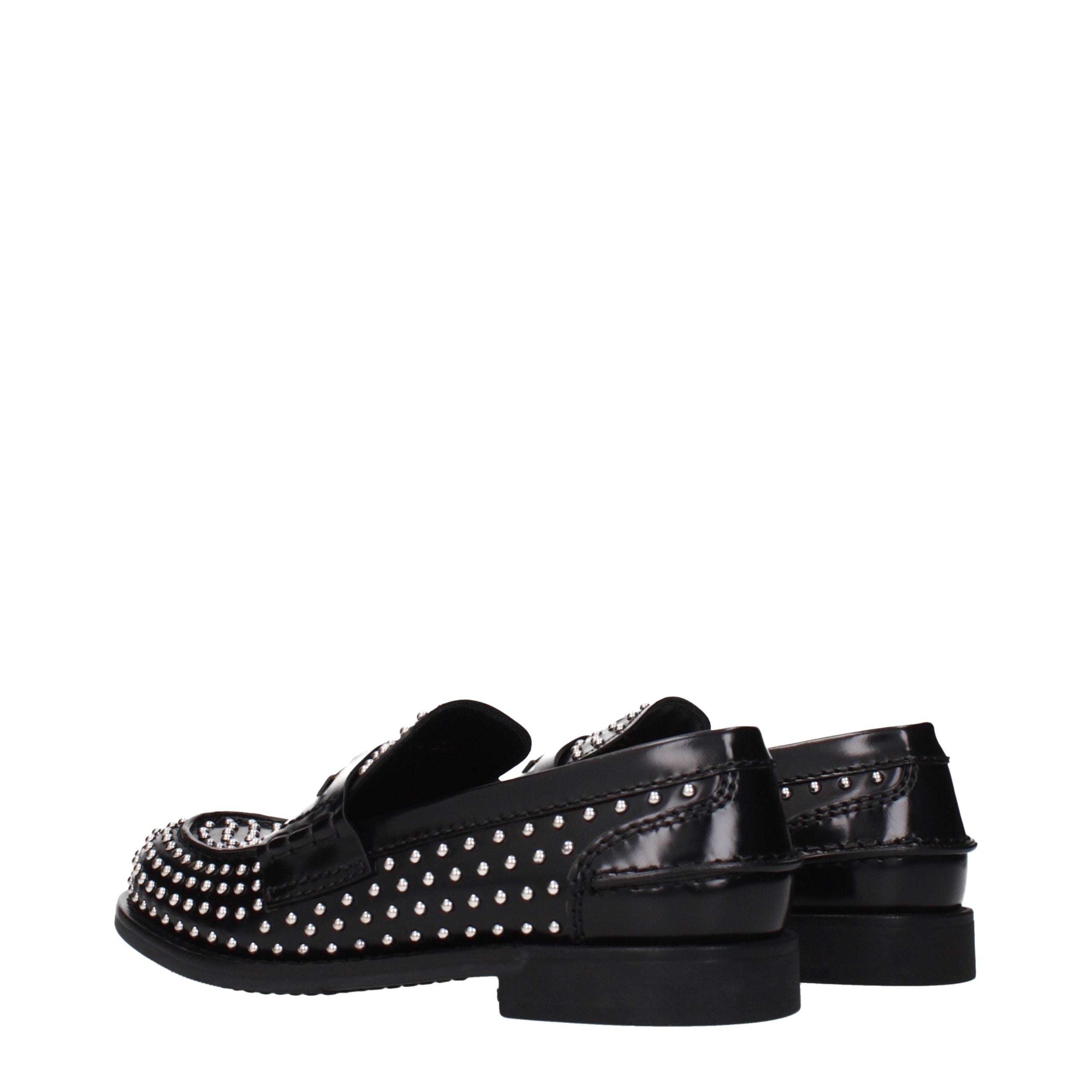 Miu Miu Leather loafer in black — view 4