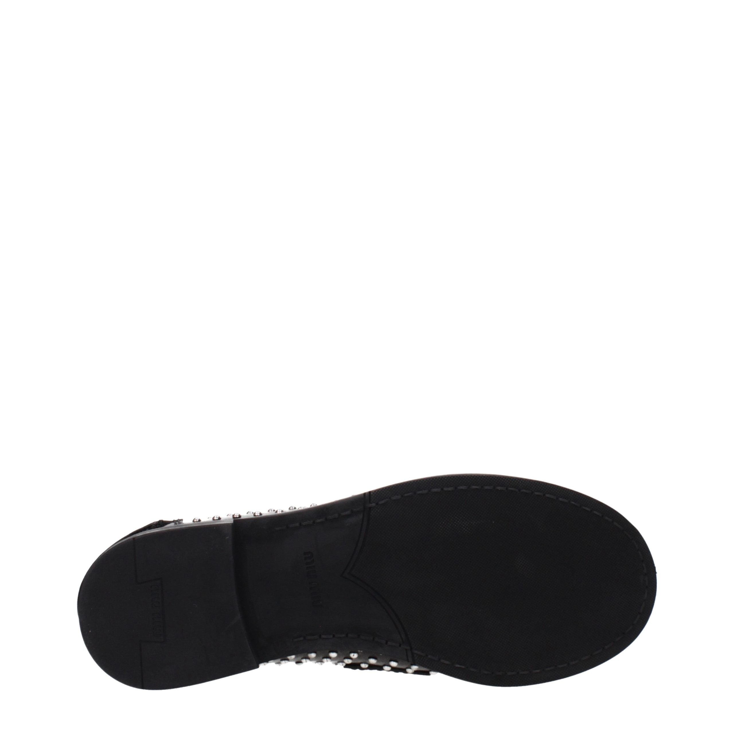 Miu Miu Leather loafer in black — view 5