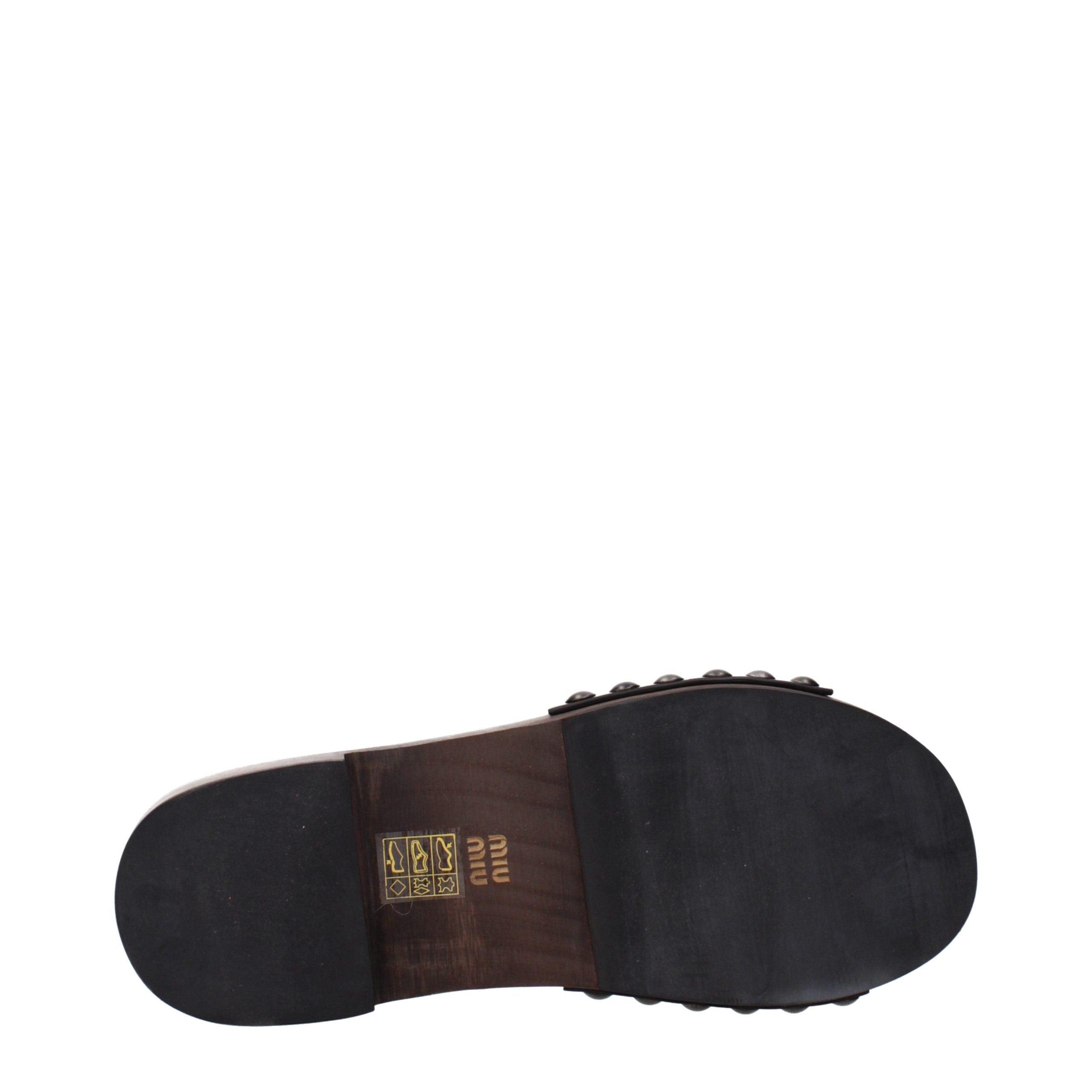 Miu Miu Patent leather slipper in black — view 5