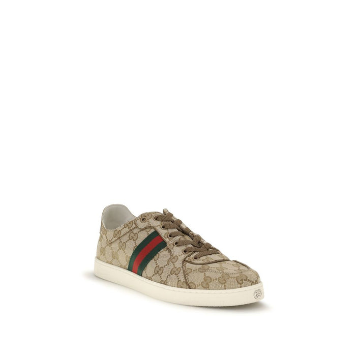 Gucci Upper: 100% Fabric sneaker in beige — view 2