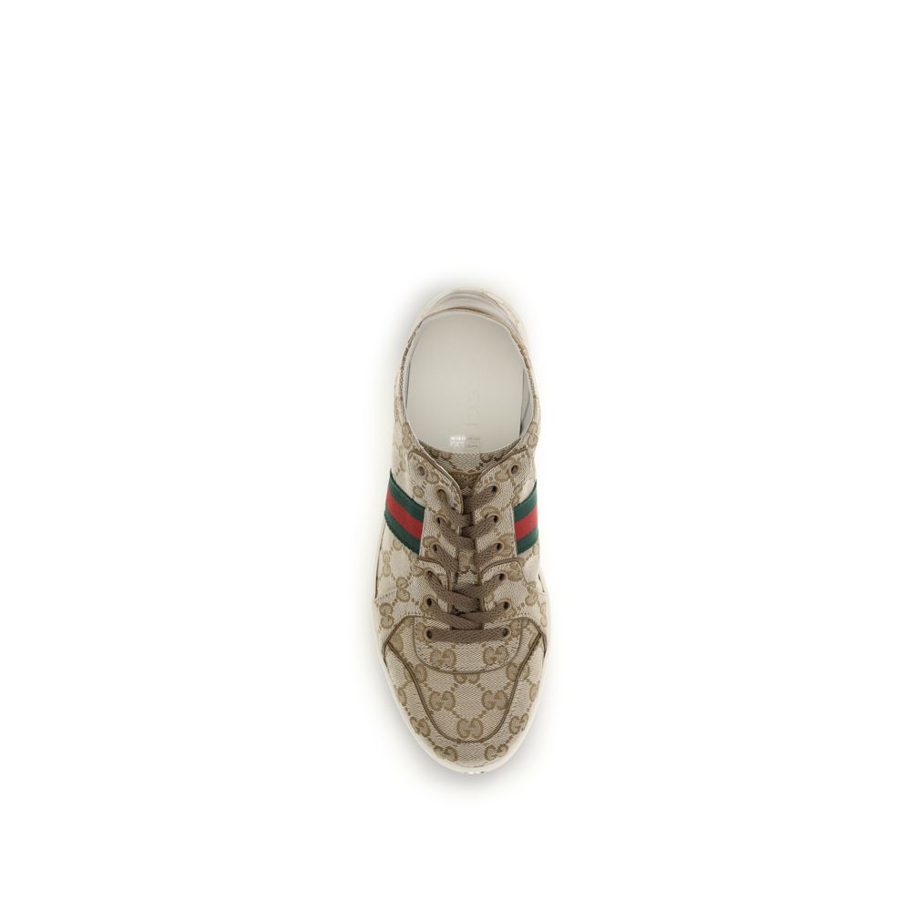 Gucci Upper: 100% Fabric sneaker in beige — view 4