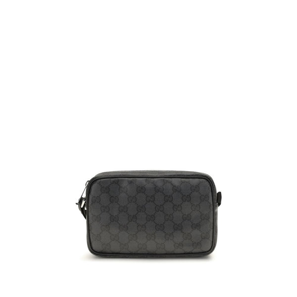 Gucci 45% Cotton shoulder bag in black