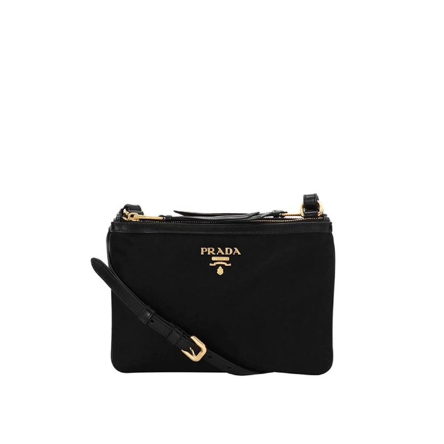 Prada 100% Nylon crossbody bag in black