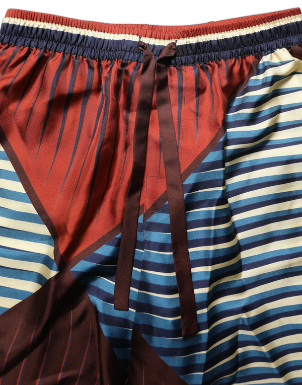Dolce & Gabbana 100% Silk bermuda shorts in multicolor