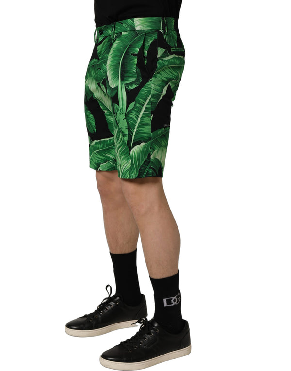 Dolce & Gabbana 97% Cotton 3% Elastane bermuda shorts in green
