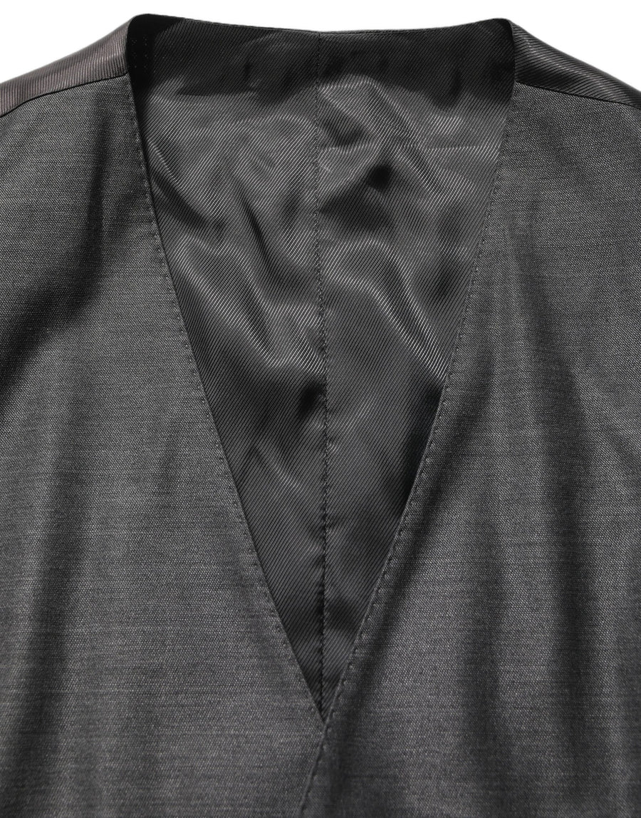 Dolce & Gabbana 82% Virgin Wool 18% Silk pant suit in gray