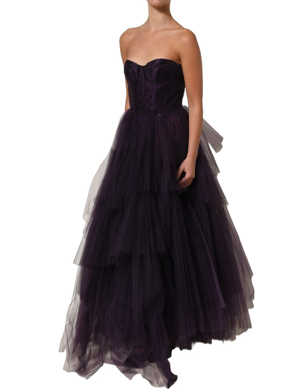 Dolce & Gabbana 50% Silk 50% Nylon dress in purple