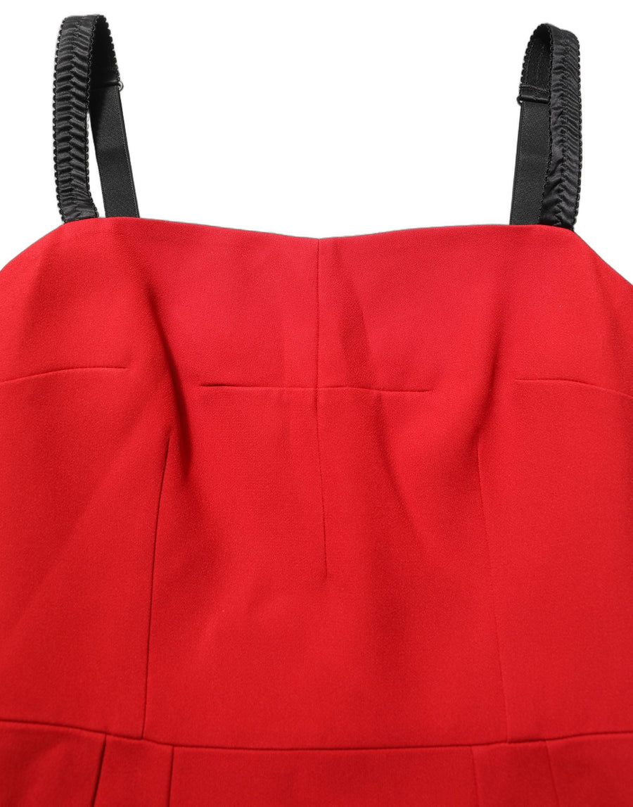 Dolce & Gabbana 73% Acetate dress in red