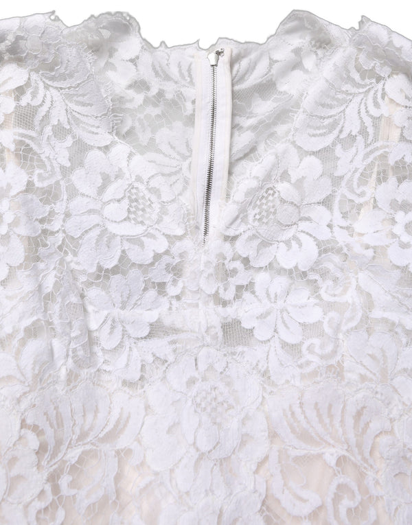 Dolce & Gabbana 60% Cotton 30% Nylon 10% Viscose gown in white