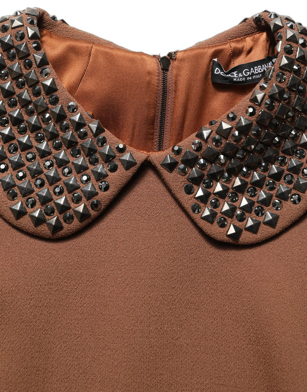Dolce & Gabbana 69% Virgin Wool dress in brown