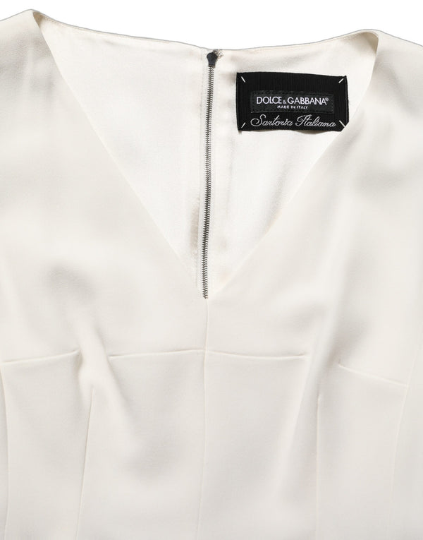 Dolce & Gabbana 37% Acetate dress in white