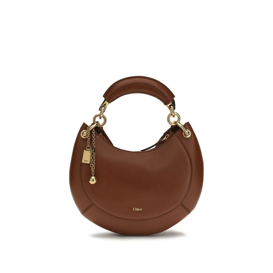 Chloé 100% Calf Leather Bos Taurus shoulder bag in brown