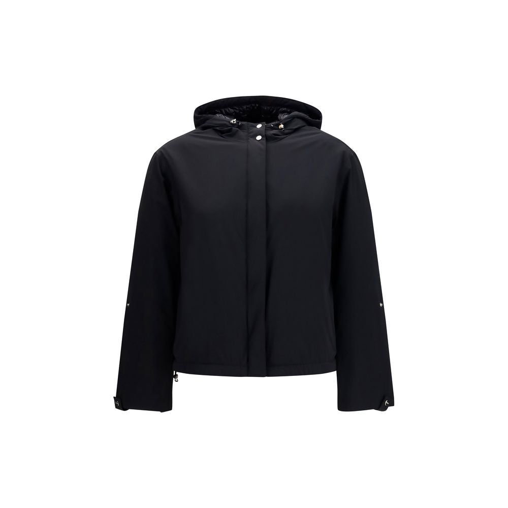 Herno Outer: 86% Polyamide down jacket in black