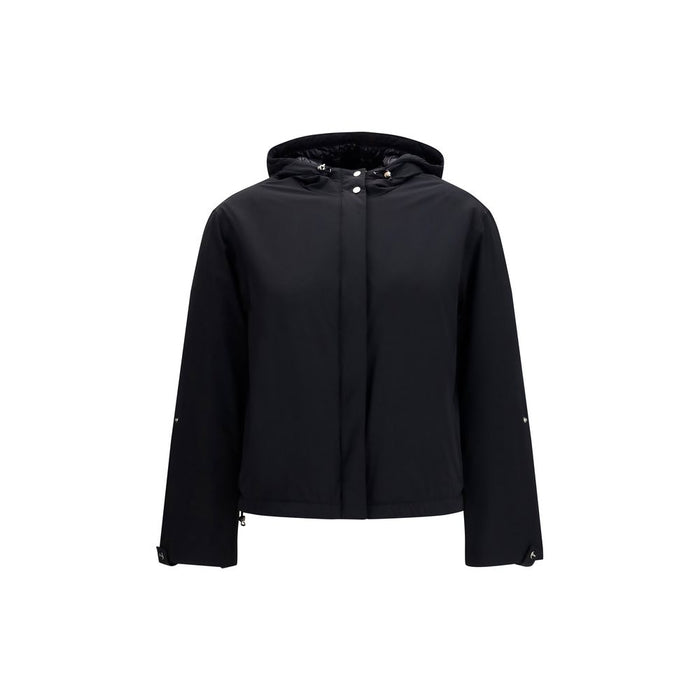 Herno Outer: 86% Polyamide down jacket in black