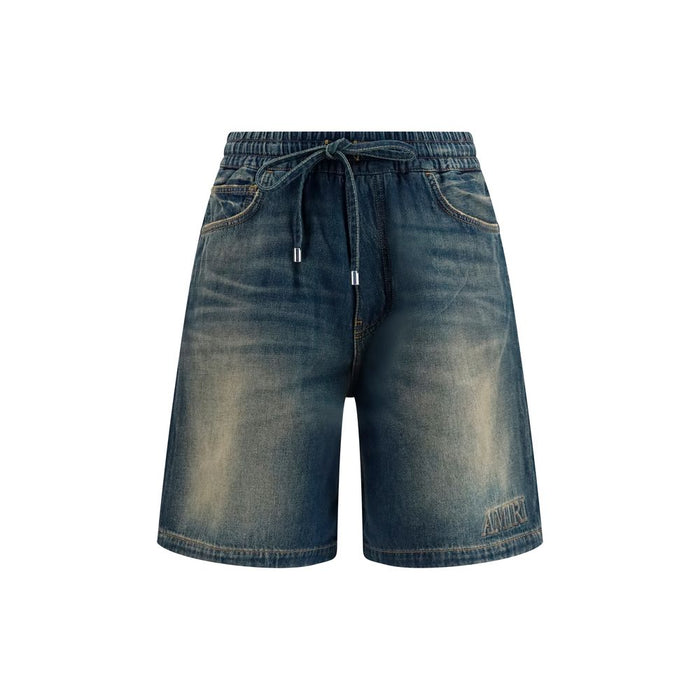 Amiri 100% Cotton bermuda shorts in blue