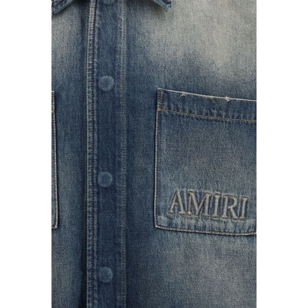 Amiri 100% Cotton shirt in blue — view 3