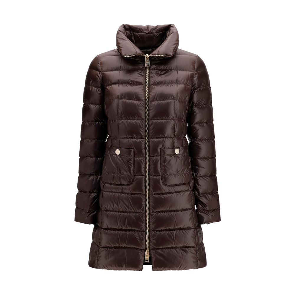 Herno 100% Polyamide down jacket in brown