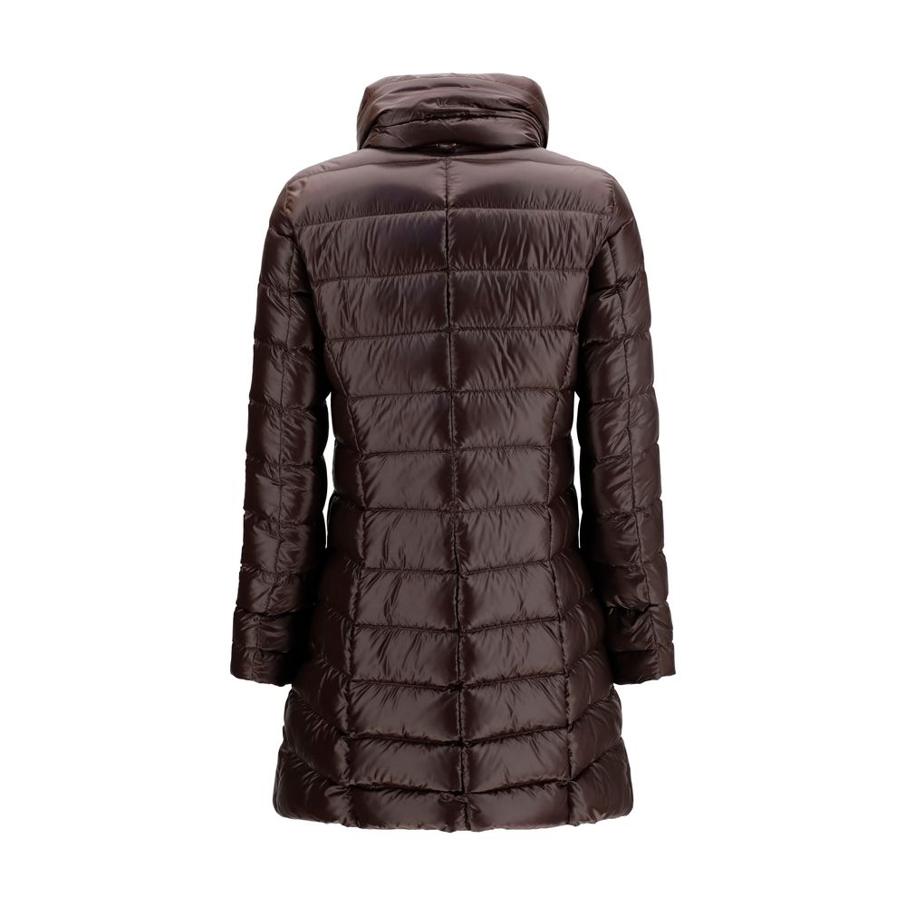 Herno 100% Polyamide down jacket in brown — view 2
