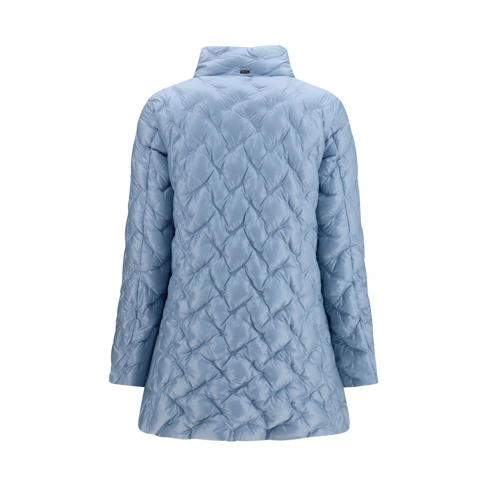 Herno Outer 100% Polyester down jacket in blue — view 2