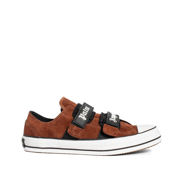 Palm Angels 100% calf leather sneakers in brown