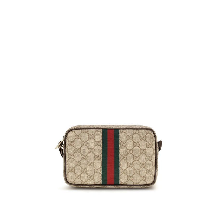 Gucci 45% Cotton shoulder bag in beige