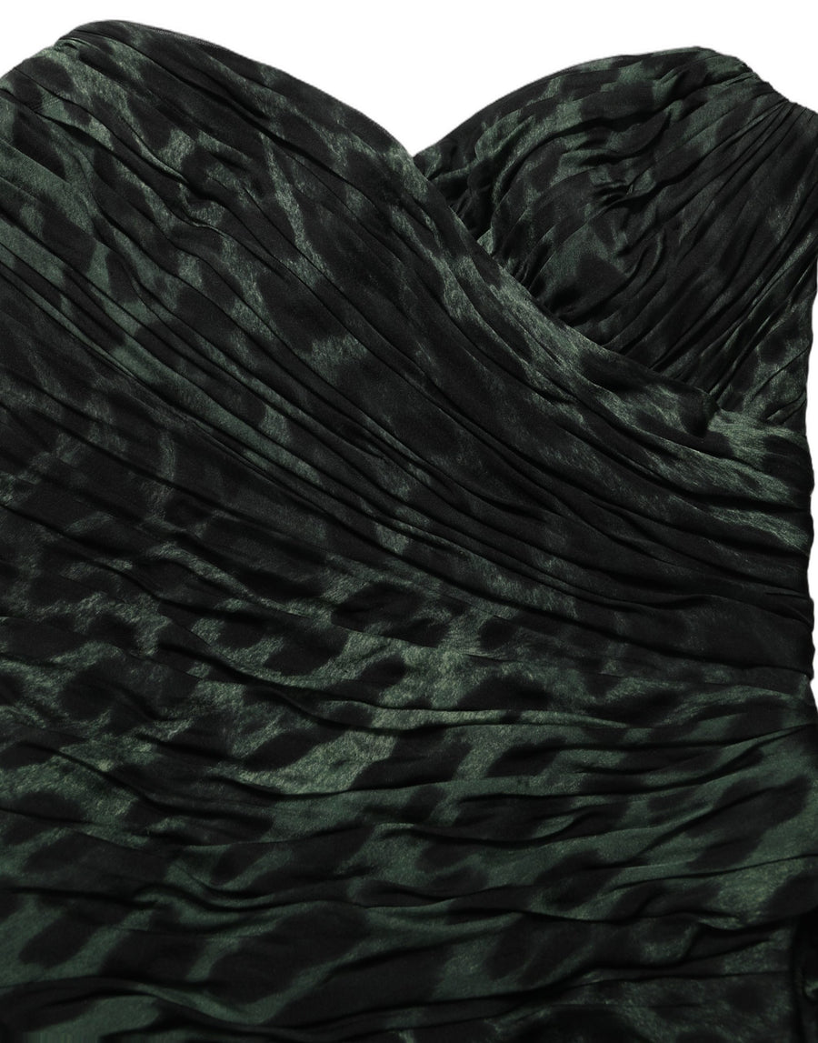 Dolce & Gabbana 100% Silk (external); 96% Silk dress in green
